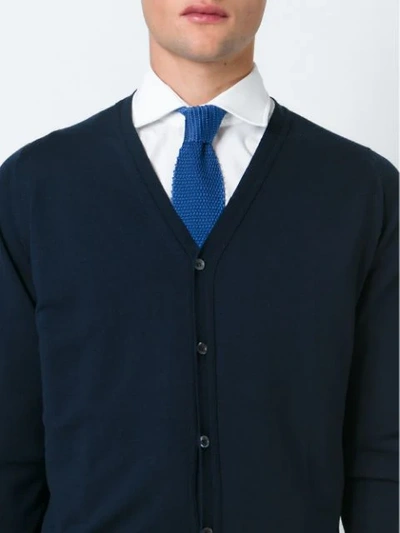 Shop Fashion Clinic Timeless Woven Tie In Blue
