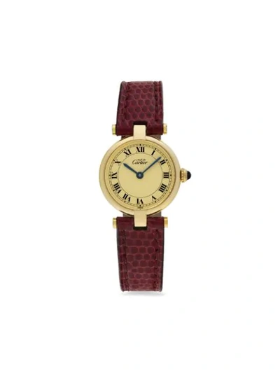 Pre-owned Cartier 1995   Must 24mm In Neutrals