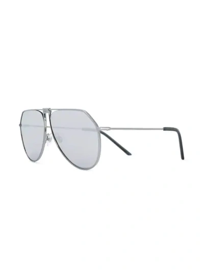 Shop Dolce & Gabbana Dg2248 Pilot-frame Sunglasses In Metallic