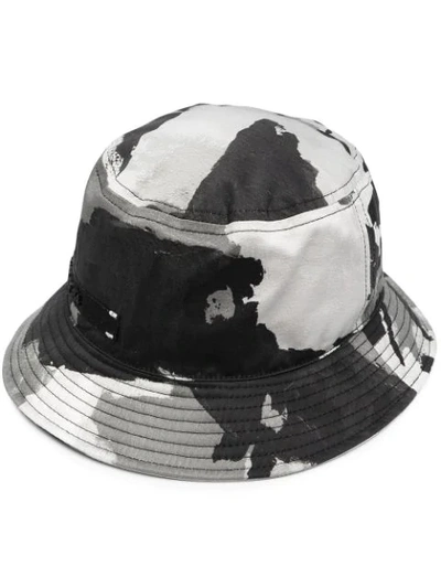 Shop Dolce & Gabbana Abstract-print Bucket Hat In Grey