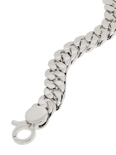 Shop Tom Wood Slim Chunky Curb Link Bracelet In Silver
