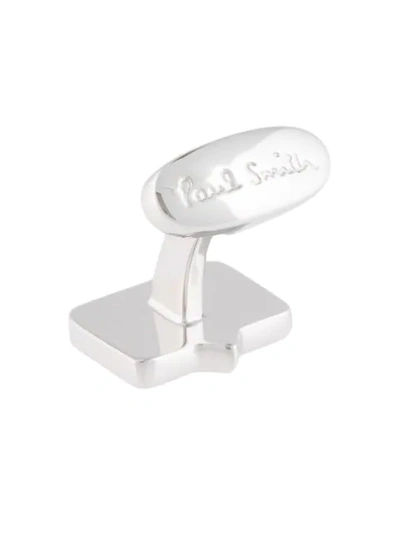 Shop Paul Smith Like Heart Cufflinks In Silver