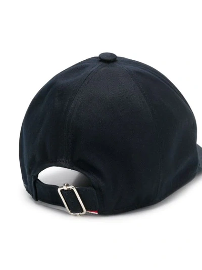 Shop Thom Browne Ball-embroidery Six-panel Baseball Cap In Blue