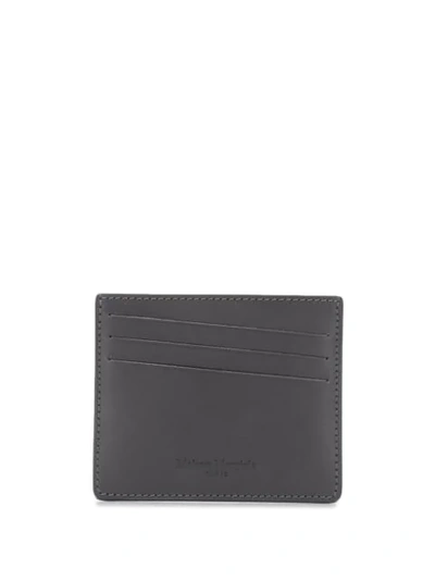 Shop Maison Margiela Four-stitch Cardholder In Black