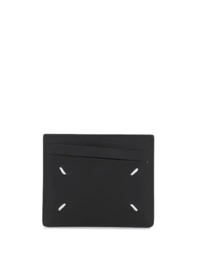 Shop Maison Margiela Four-stitch Cardholder In Black