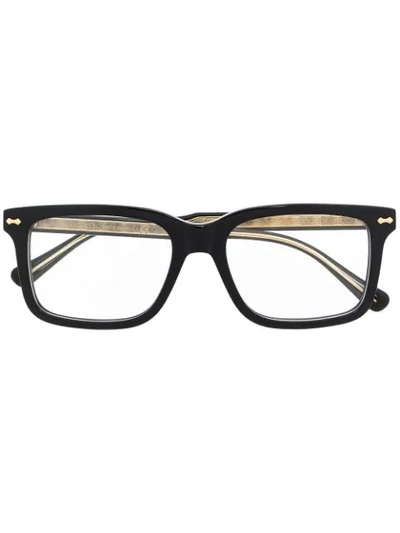 Shop Gucci Square-frame Glasses In Black