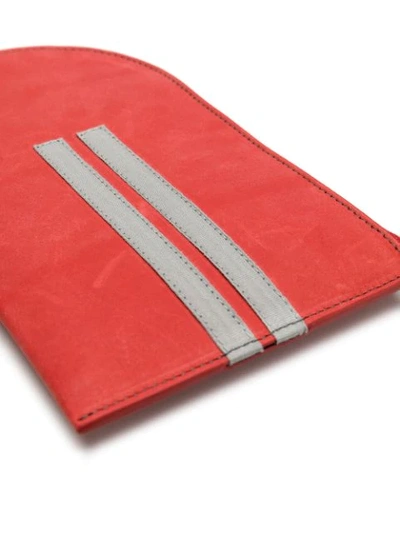 Shop Rick Owens Lanyard Cardholder In Red