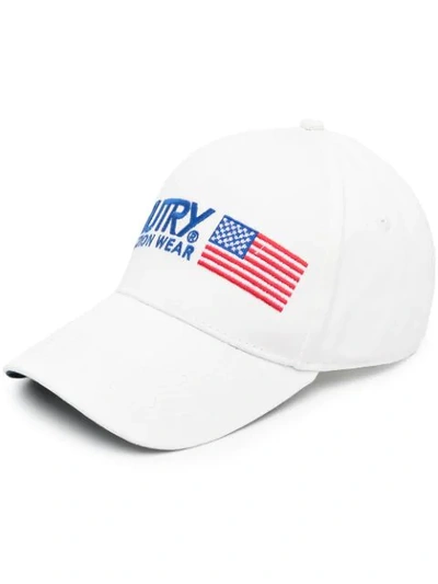 Shop Autry Embroidered Cotton Baseball Cap In White