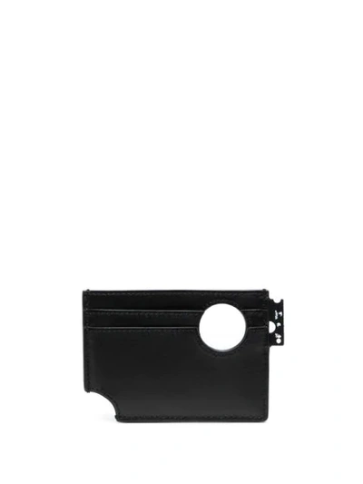 Shop Off-white Cut-out Cardholder In Black