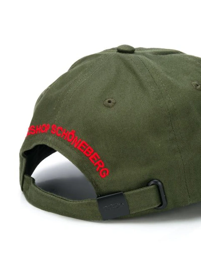 Shop 032c Embroidered Baseball Cap In Green