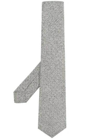 Shop Kiton Textured Finish Tie In Grey