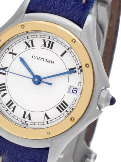 Pre-owned Cartier 2005  Cougar 26mm In Neutrals