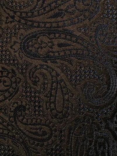 Shop Kiton Paisley Print Tie In Brown