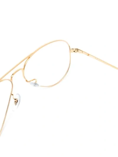 Ray Ban Aviator-frame Glasses In Gold