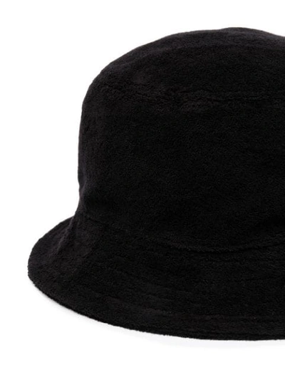 Shop Gcds Terry Cotton Bucket Hat In Black
