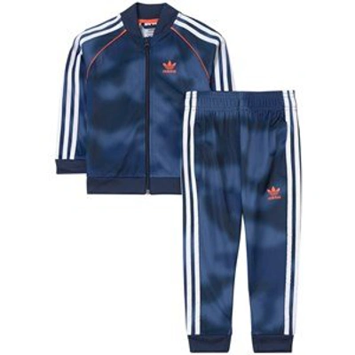 Shop Adidas Originals Blue Camo 3 Stripes Tracksuit