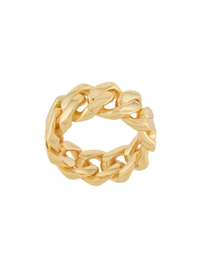Darkai Gold Cuban Ring In Gold