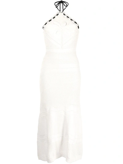 Shop Alexis Sleeveless Crochet Midi Dress In White