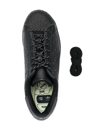 Shop Adidas Originals By Pharrell Williams Superstar Low-top Sneakers In Black