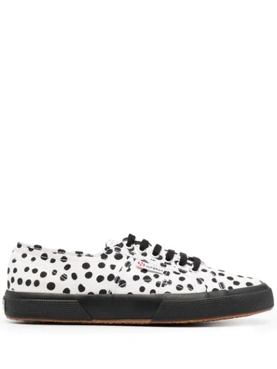 10 Corso Como Dotted-print Low-top Sneakers In White