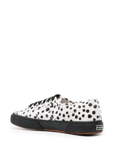 10 Corso Como Dotted-print Low-top Sneakers In White