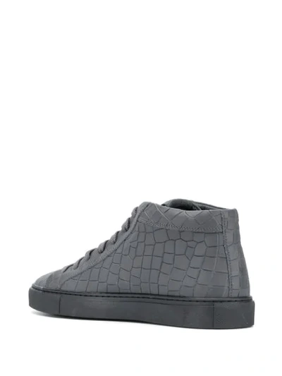 Shop Hide & Jack Essence Tuscany High-top Sneakers In Grey