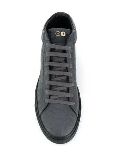 Shop Hide & Jack Essence Tuscany High-top Sneakers In Grey