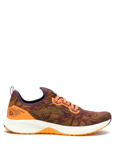 Shop Àlg Sonoro Printed Sneakers In Brown