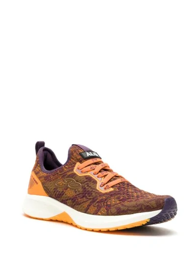 Shop Àlg Sonoro Printed Sneakers In Brown