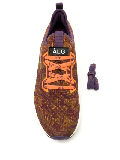 Shop Àlg Sonoro Printed Sneakers In Brown