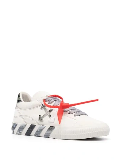 Shop Off-white Arrows Vulcanised Low-top Sneakers In White