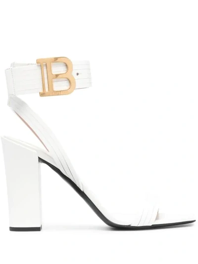 Radiant Footwear Choices: Balmain's Stella Sandals