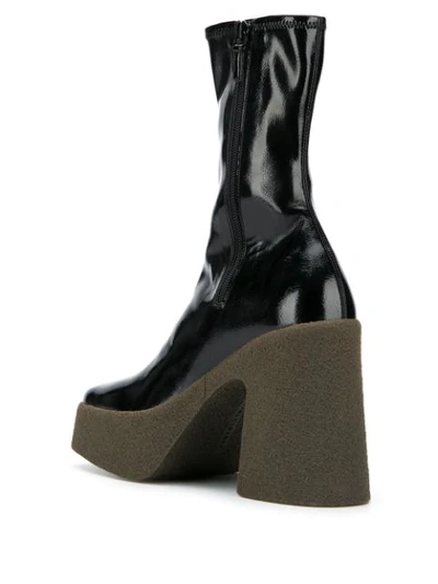 Shop Stella Mccartney Platform Ankle Boots In Black