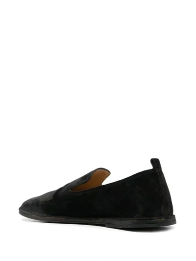 Shop Marsèll Strasacco Round-toe Suede Loafers In Black