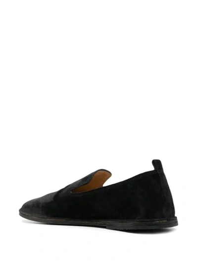 Marsèll Strasacco Round-toe Suede Loafers In Black