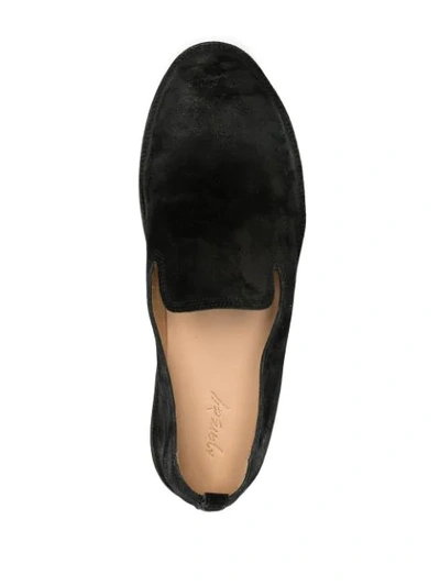 Marsèll Strasacco Round-toe Suede Loafers In Black