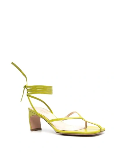 Shop Elleme Strap-wrap Sandals In Green