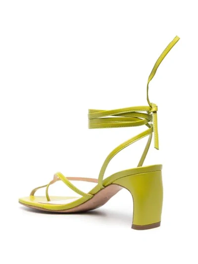 Shop Elleme Strap-wrap Sandals In Green