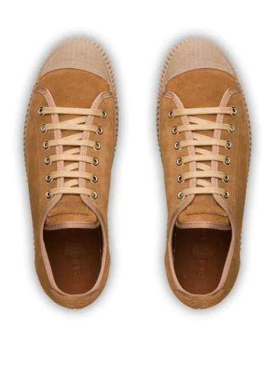 Shop Car Shoe Suede Low-top Sneakers In Neutrals