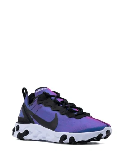 Shop Nike React Element 55 Prm Sneakers In Black