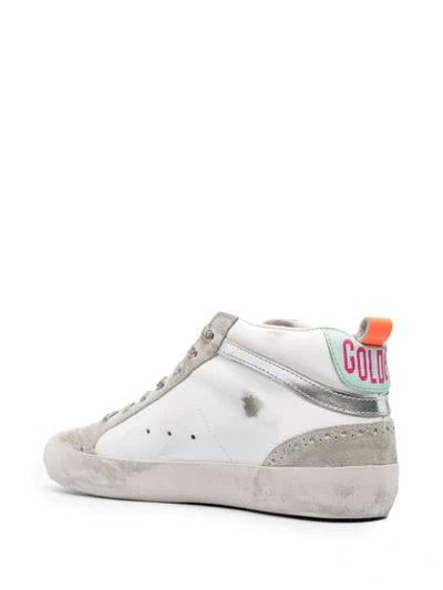 Shop Golden Goose Mid Star Sneakers In White