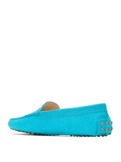 Shop Tod's Gommino Driving Shoes In Blue