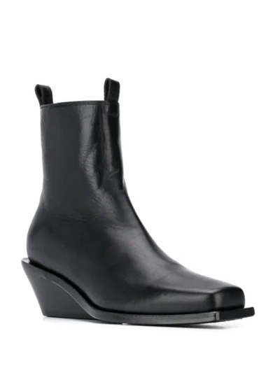 Shop Ann Demeulemeester Chelsea Ankle Boots In Black