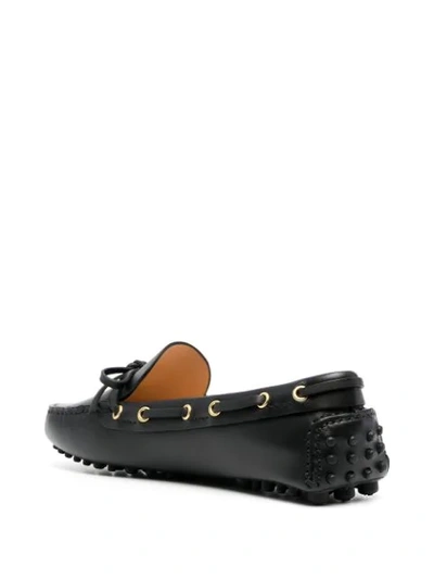 Shop Car Shoe Lace-up Loafers In Black