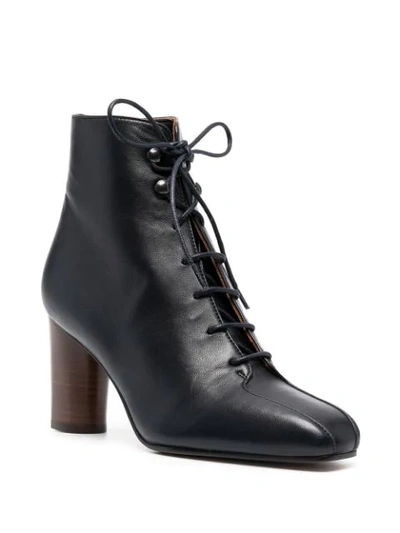 Shop Michel Vivien Klemp Lace-up Boots In Black