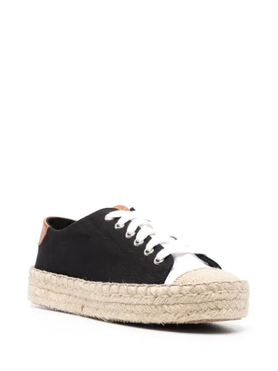 Shop Jw Anderson Colour-block Espadrille Sneakers In Black