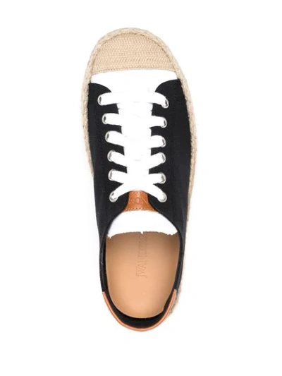 Shop Jw Anderson Colour-block Espadrille Sneakers In Black