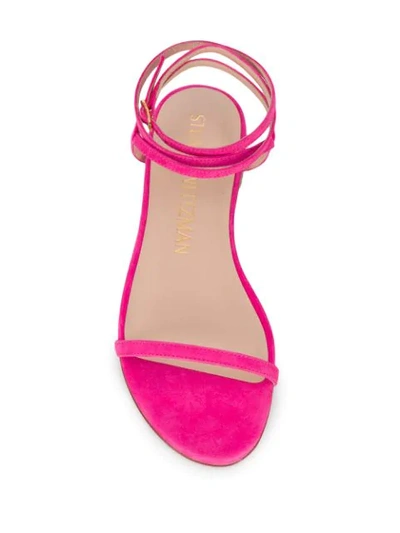 Shop Stuart Weitzman Merinda Flat Sandals In Pink