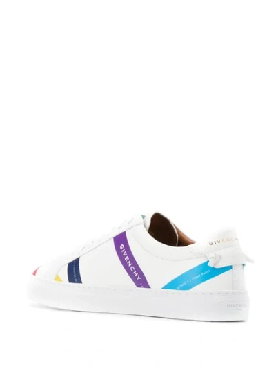 Shop Givenchy Logo Bands Sneakers In White