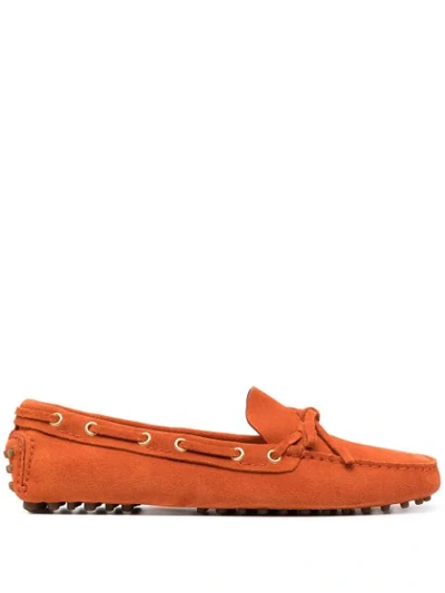 Shop Car Shoe Classic Driving Loafers In Orange